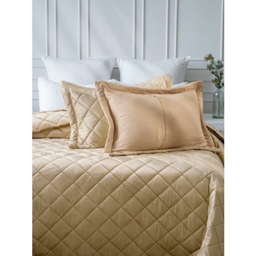 Покрывало VT велюр 260х240 + 2 нав 50х70 цвет 5018-3 фото 2