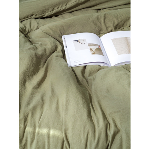 Постельное белье VT из микрофибры 17-0627 Олива 2-х сп с евро простыней фото 12