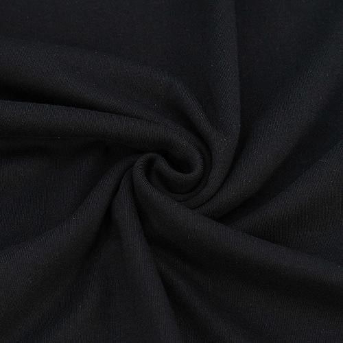 Ткань на отрез интерлок Н1 цвет черный фото 1