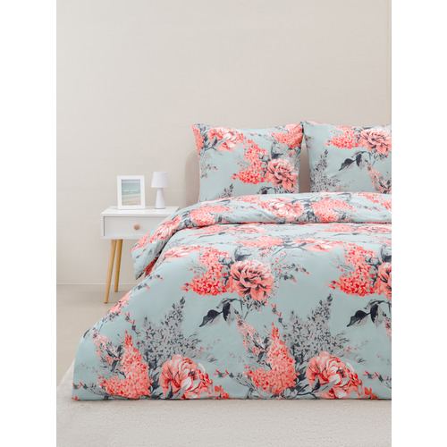 Постельное белье VT из полисатина 023-8 2-х сп с евро простыней с наволочками 70/70 фото 9