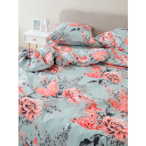 Постельное белье VT из полисатина 023-8 2-х сп с евро простыней с наволочками 70/70 фото 5