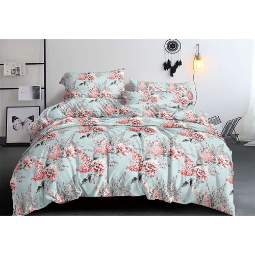 Постельное белье VT из полисатина 023-8 2-х сп с евро простыней с наволочками 70/70 фото 1