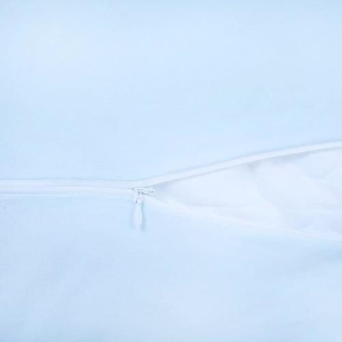 Наволочка на молнии Трикотаж цвет голубой в упаковке 2 шт 50/70 см фото 2