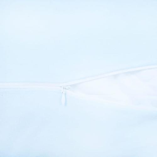 Наволочка на молнии Трикотаж цвет светло-голубой в упаковке 2 шт 70/70 см фото 2