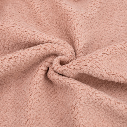 Мерный лоскут Мех Тедди №5 50х50см цвет пудрово-розовый фото 1