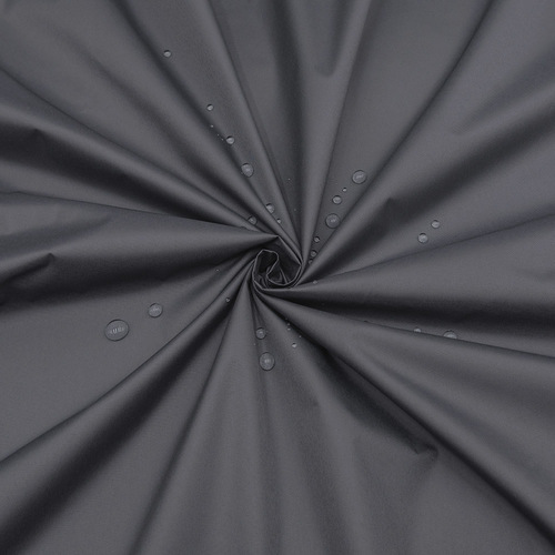 Ткань на отрез дюспо 240Т покрытие Milky 80 г/м2 цвет темно-серый фото 1