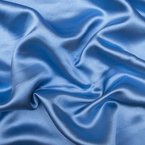 Мерный лоскут шелк искусственный 100% полиэстер 220 см цвет голубой фото 1