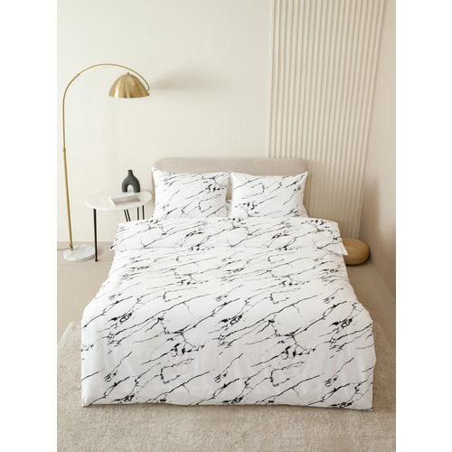 Постельное белье VT из полисатина 11979-01a 2-х сп с евро простыней с наволочками 50/70 фото 5