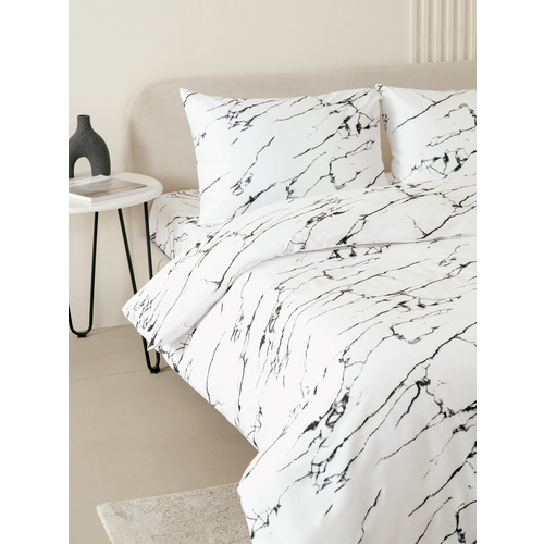 Постельное белье VT из полисатина 11979-01a 2-х сп с евро простыней с наволочками 50/70 фото 3