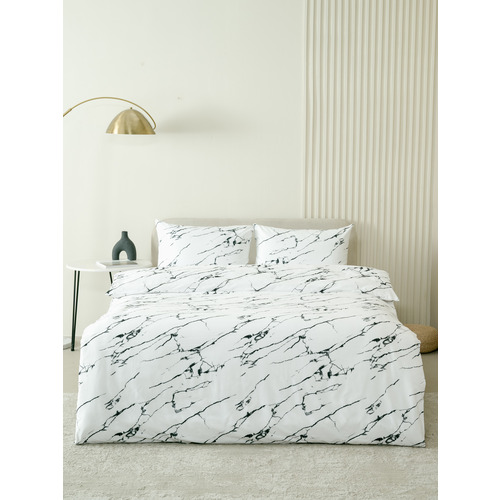 Постельное белье VT из полисатина 11979-01a 2-х сп с евро простыней с наволочками 50/70 фото 1