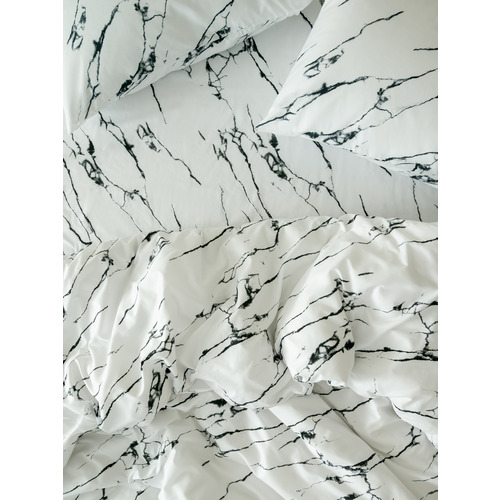 Постельное белье VT из полисатина 11979-01a 2-х сп с евро простыней с наволочками 50/70 фото 2