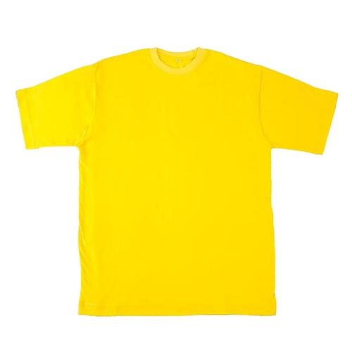 Мужская однотонная футболка цвет желтый 52 фото 1