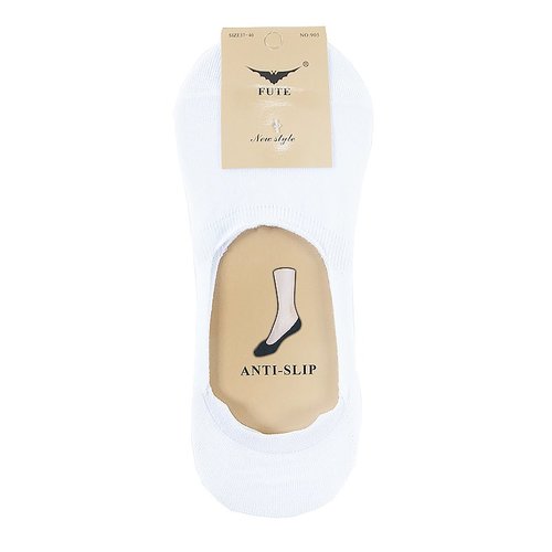 Женские носки-следки Fute 905 цвет белый размер 37-41 фото 1