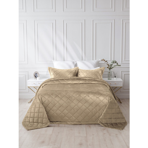 Покрывало VT велюр 260х240 + 2 нав 50х70 цвет HLR-26 фото 1