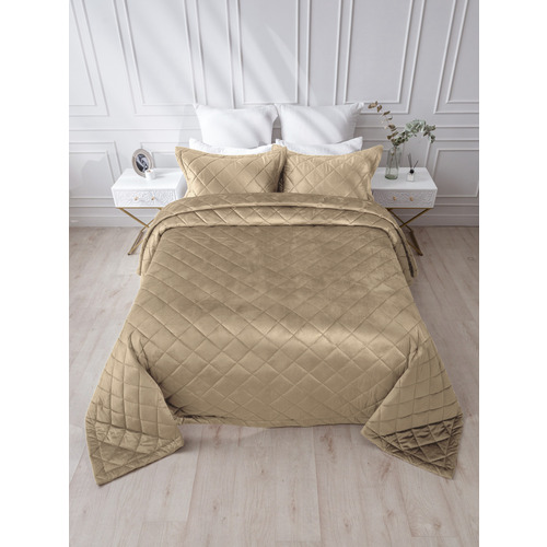 Покрывало VT велюр 260х240 + 2 нав 50х70 цвет HLR-26 фото 5