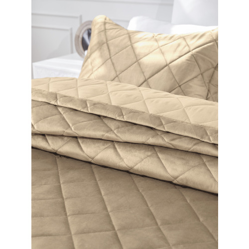 Покрывало VT велюр 260х240 + 2 нав 50х70 цвет HLR-26 фото 3