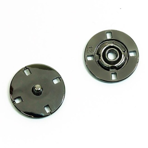 Кнопка металлическая черный никель КМД-3 №21 уп 10 шт фото 1