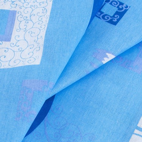 Ткань на отрез бязь ГОСТ 150 см 348/1 Пикассо цвет голубой фото 4