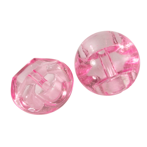 Пуговицы Блузочные/прозрачные 12 мм цвет розовый упаковка 12 шт фото 1