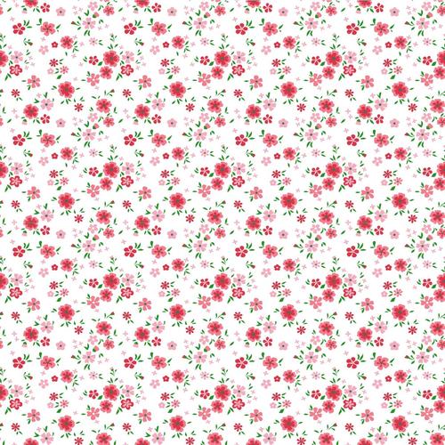 Ткань на отрез ситец 95 см 18982/3 Цветы цвет розовый фото 1