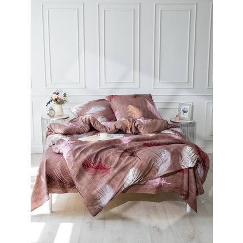 Постельное белье 4236 2-х сп с евро простыней с наволочками 70/70 фото 12