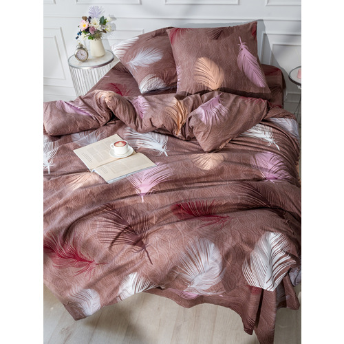 Постельное белье 4236 2-х сп с евро простыней с наволочками 70/70 фото 8