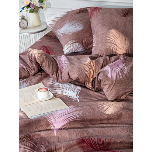 Постельное белье 4236 2-х сп с евро простыней с наволочками 70/70 фото 7