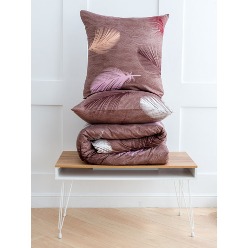 Постельное белье 4236 2-х сп с евро простыней с наволочками 70/70 фото 4