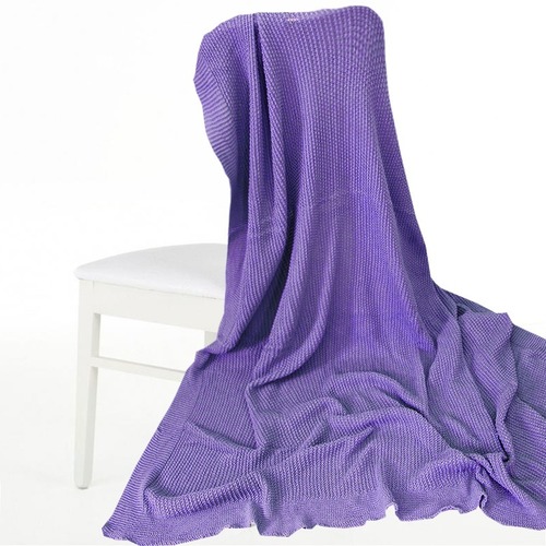 Покрывало-плед Петелька 180/200 цвет фиолетовый фото 1