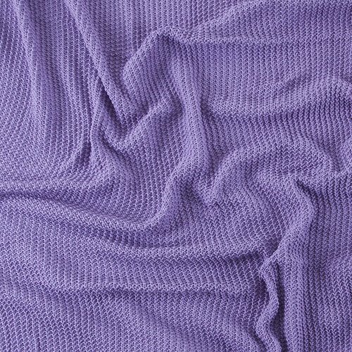 Покрывало-плед Петелька 180/200 цвет фиолетовый фото 2