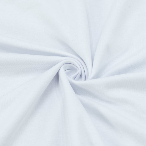 Ткань на отрез кулирка М-2000 Компакт пенье цвет белый фото 1