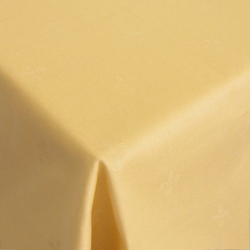 Скатерть лен 12 150/150 цвет желтый уценка фото 1