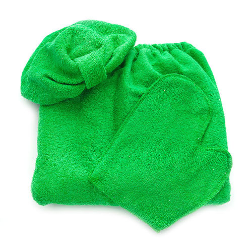 Набор для сауны женский цвет зеленый фото 2