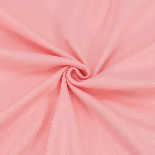 Ткань на отрез интерлок цвет розовый зефир фото 1