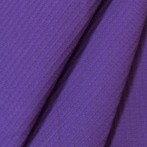 Вафельная накидка на резинке для бани и сауны мужская цвет фиолетовый фото 2