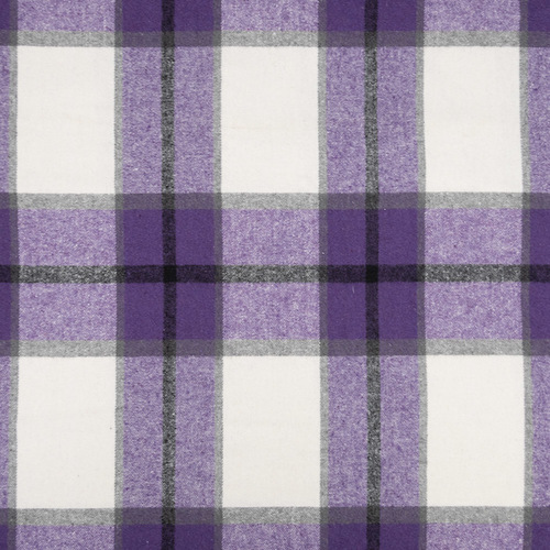 Ткань на отрез фланель Рубашечная №31 темно-фиолетовая клетка фото 2