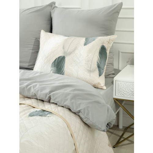 Чехол декоративный VT для подушки с молнией, ультрастеп DJL7047 50/70 см в упаковке 2 шт фото 1