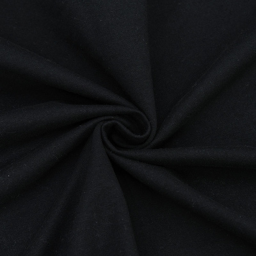 Мерный лоскут футер с лайкрой №5 цвет черный 3,8 м фото 1