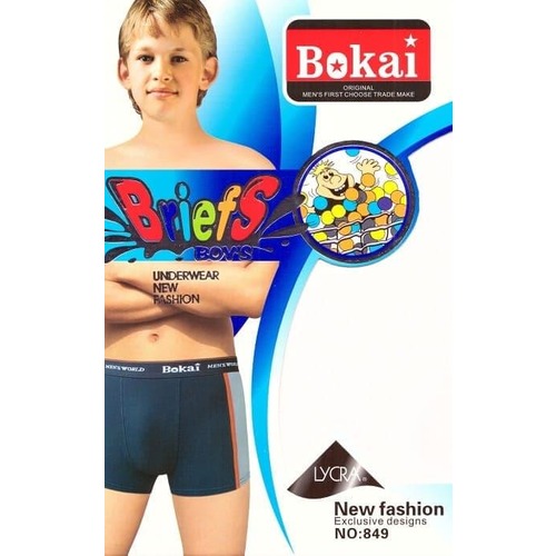 Купить Трусы подростковые для мальчиков BOKAI 849 L 9-11 лет в упаковке 2  шт оптом от производителя из Иваново.