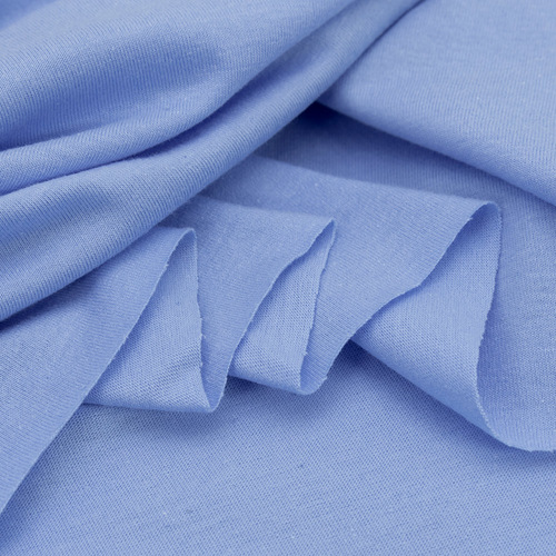 Ткань на отрез кулирка М-3099 цвет голубой фото 4