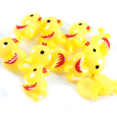 Пуговица детская сборная Цыпленок 17 мм цвет желтый упаковка 24 шт фото 1