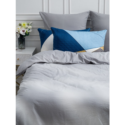 Чехол декоративный VT для подушки с молнией, ультрастеп 4256 50/70 см в упаковке 2 шт фото 1