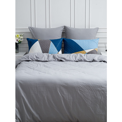 Чехол декоративный VT для подушки с молнией, ультрастеп 4256 50/70 см в упаковке 2 шт фото 3