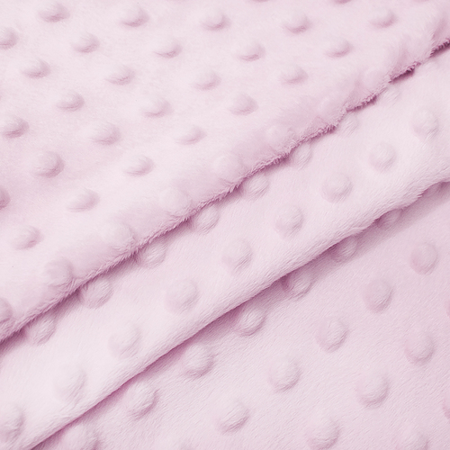Мерный лоскут Плюш Минки Китай 180 см/60 см цвет розовый фото 1