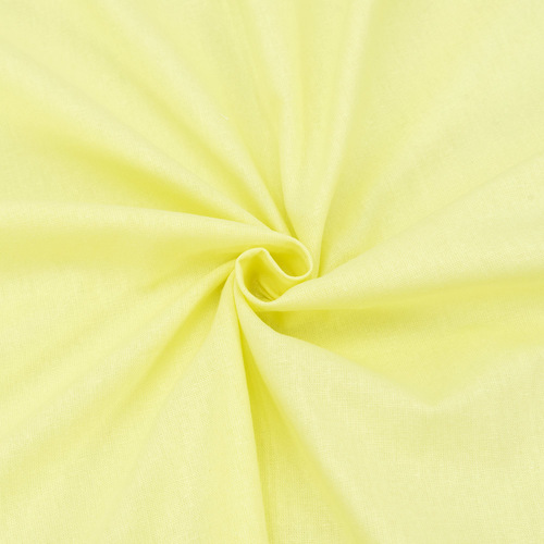 Бязь гладкокрашеная 120гр/м2 220 см на отрез цвет нежно-лимонный фото 1