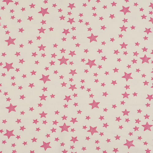 Ткань на отрез футер начес ОЕ Звезды R221 цвет розовый фото 1