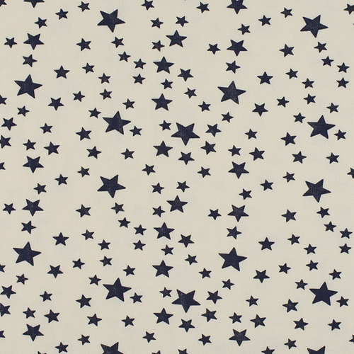Ткань на отрез футер начес ОЕ Звезды R221 цвет синий фото 1