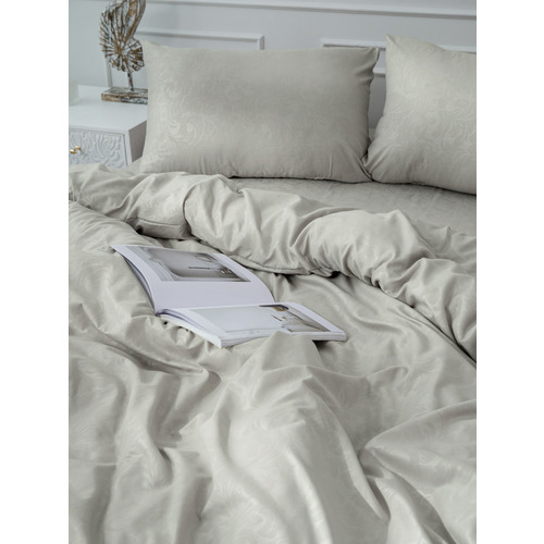 Постельное жаккард 14-0000 2-х сп с евро простыней с наволочками 50/70 фото 8