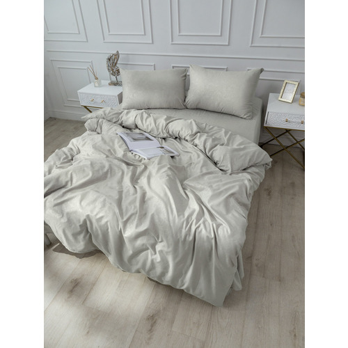 Постельное жаккард 14-0000 2-х сп с евро простыней с наволочками 50/70 фото 6