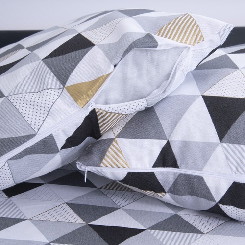 Подушка декоративная на молнии рогожка 3086-1 45/45 см фото 3